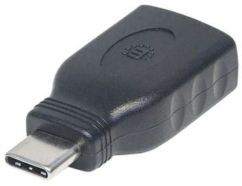 Manhattan Adapter USB USB A USB C Czarny 354646