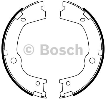 BOSCH Zestaw szczęk hamulcowych, hamulec postojowy 0 986 487 776