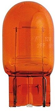 Philips Szklana oprawa lampy, 12 V 21 W, W3 X 16d, żółty 15578008