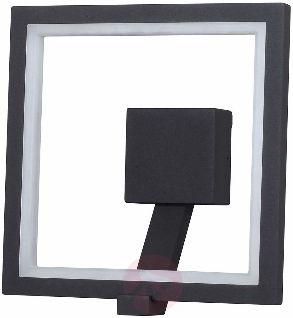 Lampenwelt com Kinkiet zewnętrzny LED Square, szary grafitowy