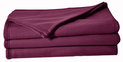 Poyet Motte Poyet Motte Koc z polaru, poliester, 220 x 240 cm, śliwka POLECO