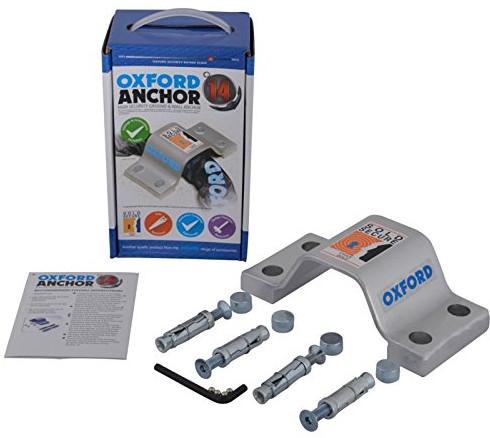 Oxford OXFORD 14 lk396 High Security dno i ściany Anker Sold Secure-Srebrny