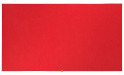 Nobo Tablica filcowa 189x107cm, panoramiczna 85", czerwona ACN1905313