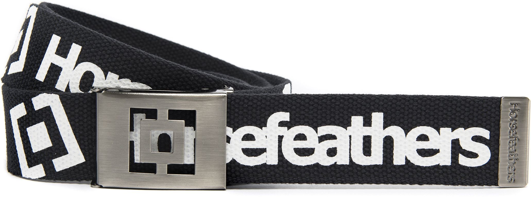 Horsefeathers materiałowy pasek IDOL BELT Black/White