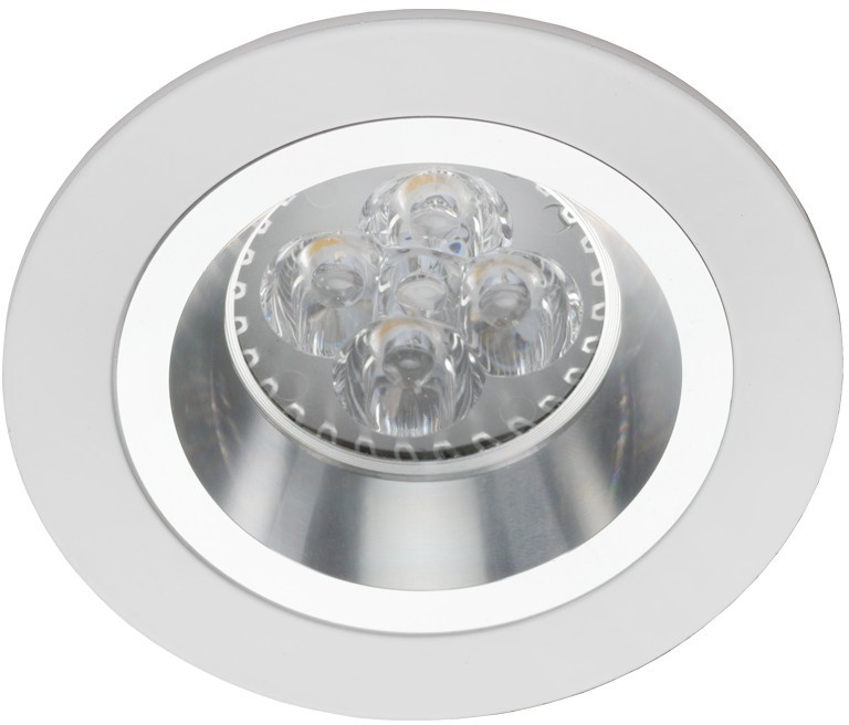 Lumifall Downlight BOSQUE 540.WC 1xMR16 wpust | okrągła biel+chrom - BOSQUE-540.WC