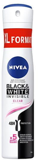 Nivea Antiperspirant Spray Black & White Clear 200 ml