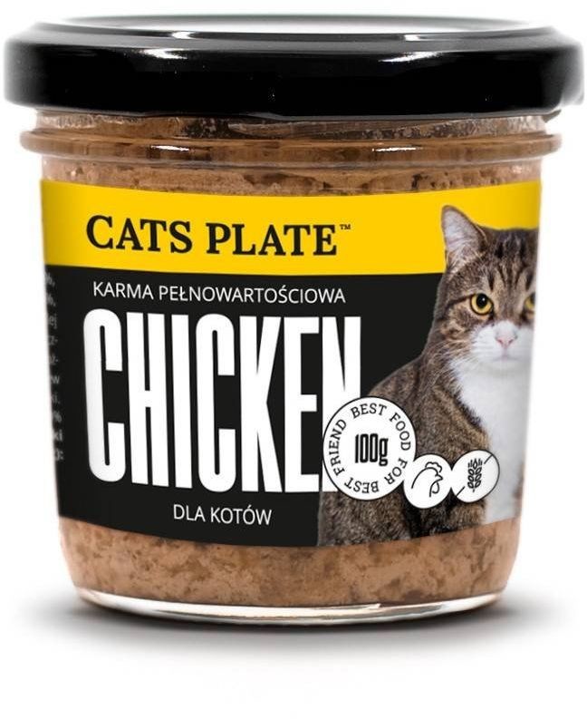 Cats plate Cats Plate Chicken- karma z kurczaka dla kotów 100g