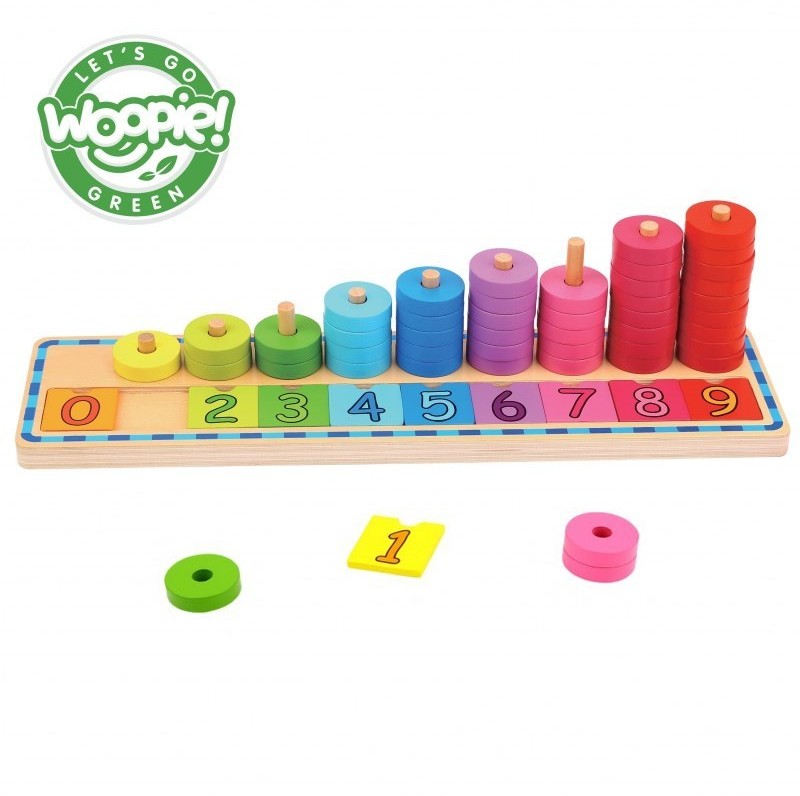 Woopie Lumarko Układanka Nauka Liczenia I Kolorów Montessori 31439 Lek