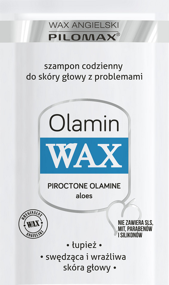 Wax Angielski Pilomax OLAMIN SZAMPON DO WŁOSÓW Z ŁUPIEŻEM 10 ML
