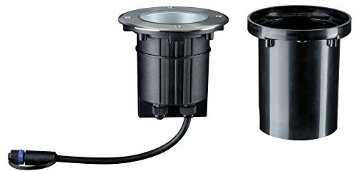 Paulmann oświetlenie system plug & Shine oświetlenie LED na zewnątrz lampa do zabudowy 6 W ciepła biel, 93907 Srebrny 20 ° 939.07