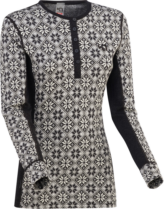 Kari Traa Kari Traa Rose Top z długim rękawem Kobiety, czarny/biały M 2021 Koszulki bazowe termiczne i narciarskie 622692-black-m