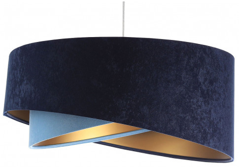 Granatowo-złota lampa wisząca glamour - EX994 Olion