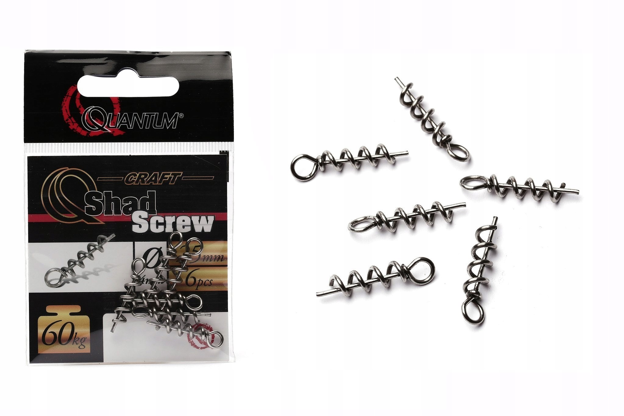 Quantum Wkręcana Spirala Do Gum Screw 2,5cm/6szt