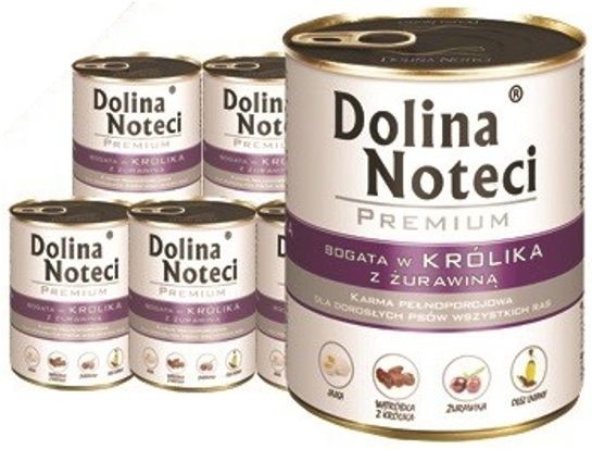 Dolina Noteci Premium bogata w królika z żurawiną 12x800g