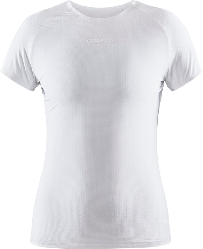 CRAFT Pro Dry Nanoweight Koszula z krótkim rękawem Kobiety, biały XS 2021 Koszulki bazowe termiczne i narciarskie