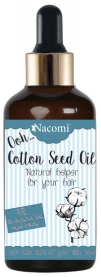 Nacomi Cotton Seed Oil Olej Rafinowany Z Nasion Bawełny Indyjskiej z pipetą 50ml