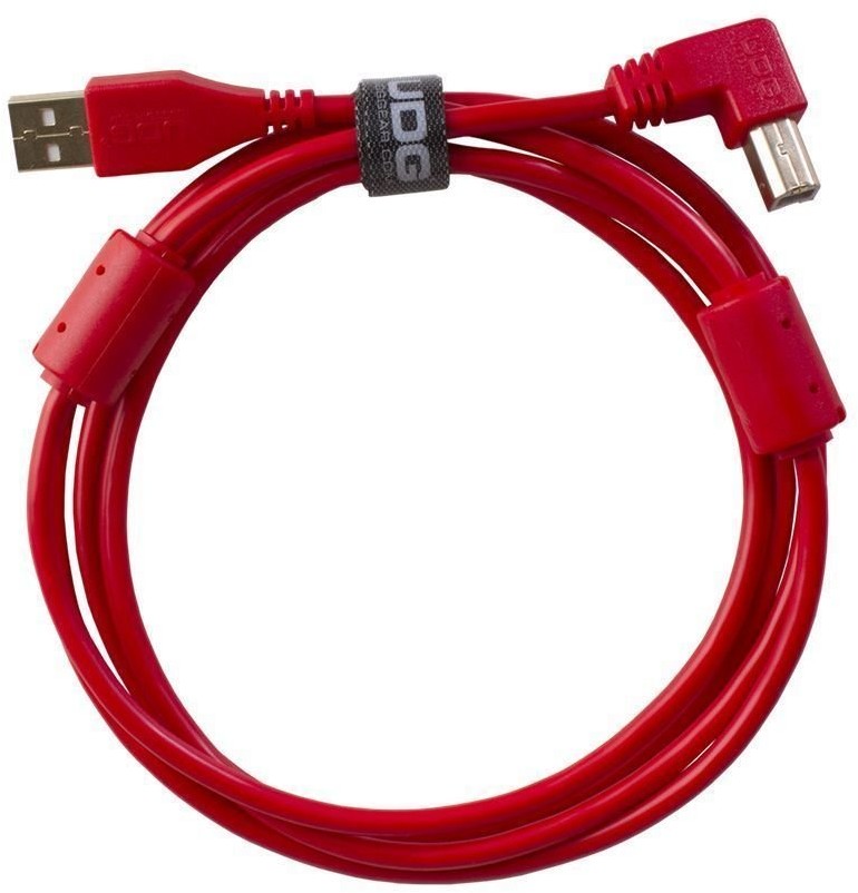 UDG UDG Ultimate Audio Cable USB 2.0 A-B Red Angled 2m