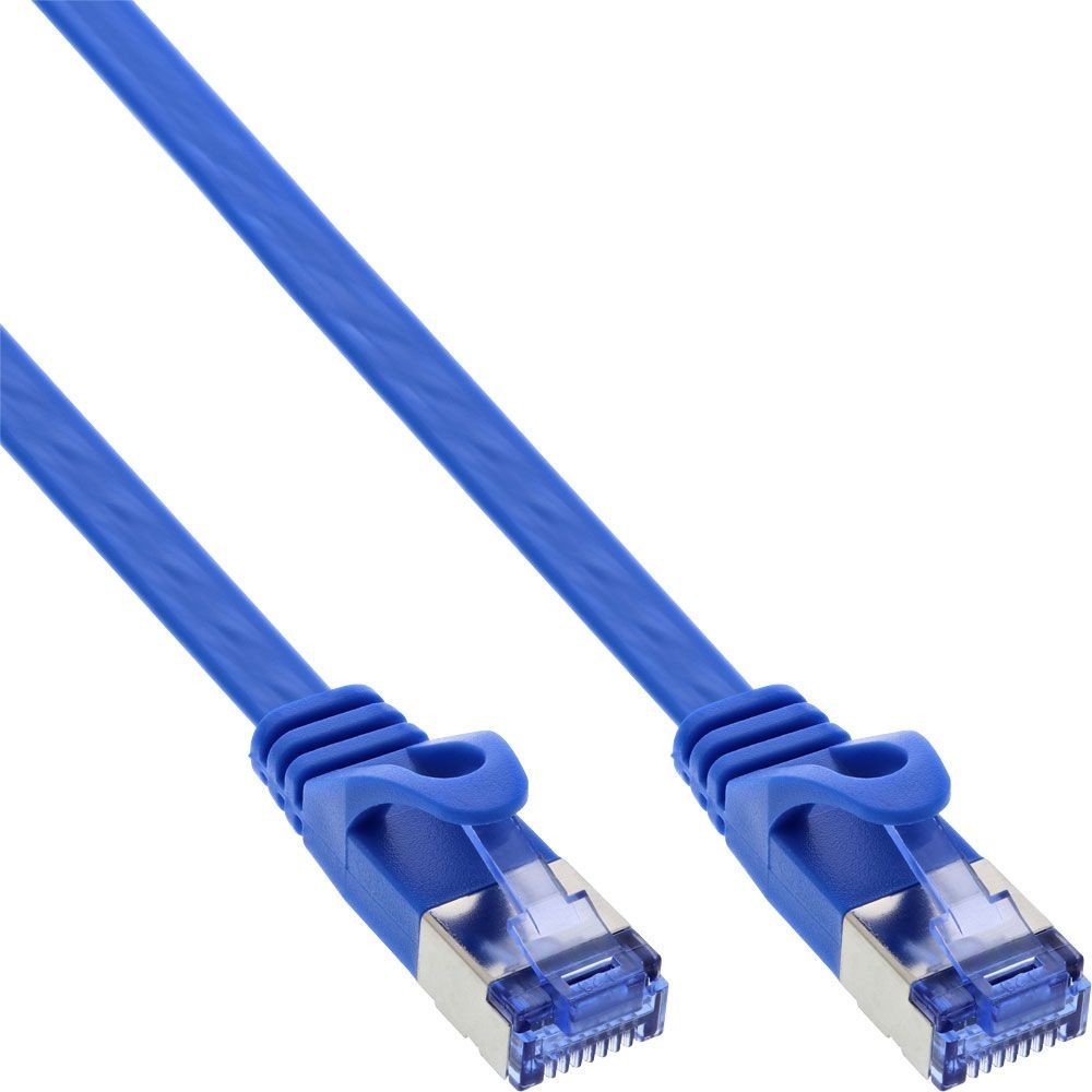 InLine Flat Patch kabel U/FTP Cat.6A niebieski 2m 71802B