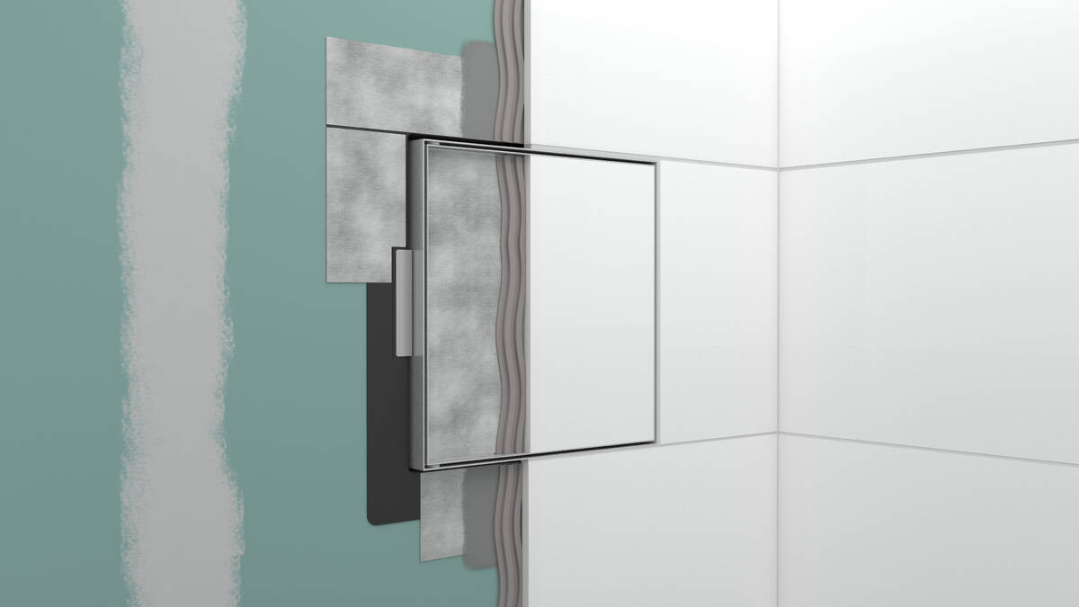 Hansgrohe XtraStoris Rock Wnęka ścienna do wyłożenia płytkami 30x15 cm czarny mat 56088670