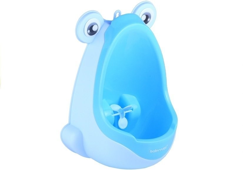 Import LEANToys Mini Pisuar Żabka Na Przyssawki Chłopięcy Błękit Import LEANToys 3451