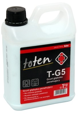 Toten Środek gruntujący głęboko penetrujący T-G5 1 kg TOTEN BSZMWGRUTG501
