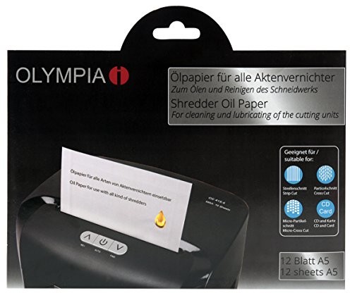 Olympia oelpapier do niszczarek do czyszczenia i smarowania dzieła tnącej 4030152091300