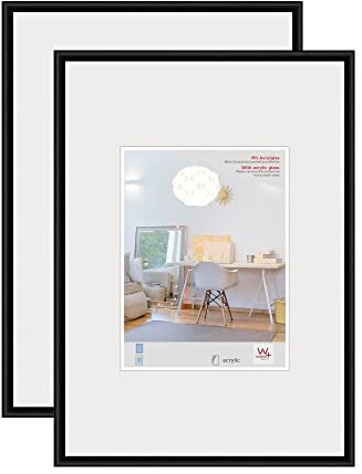Walther design design New Lifestyle ramka na zdjęcia, czarna, 40 x 60 cm KVX460BD