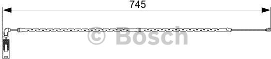 Bosch Zestyk ostrzegający o zużyciu okładzin hamulcowych przód 1 987 473 000