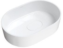 Omnires CADENCE620BP CADENCE620BP CADENCE umywalka nablatowa Marble+ 62 x 42 x 19 cm biały połysk