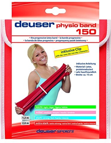 Deuser Deuser Unisex  taśma fizjoterapeutyczna dla dorosłych, kolor różowy, 2,00 m 111132