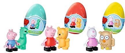 BIG Spielwarenfabrik Spielwarenfabrik 800057174 Bloxx Peppa Pig Funny Eggs Box, kolorowe 800057174