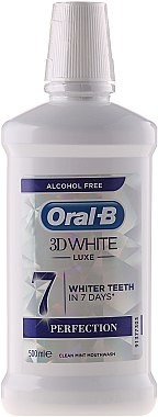 Oral-B Wybielający płyn do płukania jamy ustnej - Oral-B 3D White Luxe Perfection Wybielający płyn do płukania jamy ustnej - Oral-B 3D White Luxe Perfection