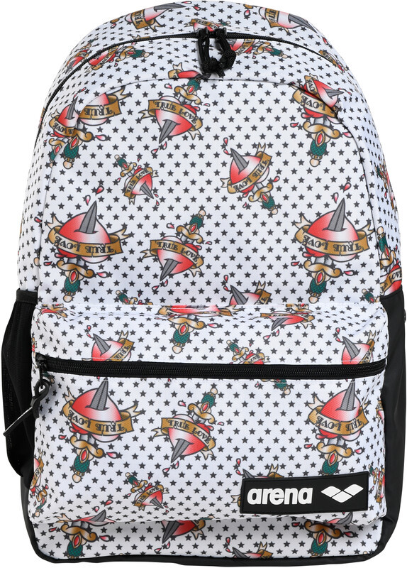 Arena Team 30 Allover Backpack, biały/kolorowy 2021 Plecaki i torby pływackie 002484132-TU