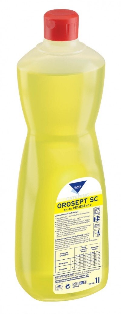 Kleen Purgatis PURGATIS OROSEPT SC 1l. chlorowy środek do mycia i dezynfekcji obszarów mokrych pH 13 OROSEPT SC 1l.