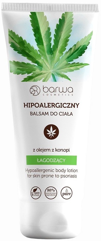 Barwa Hipoalergiczny 200ml łagodzący balsam do ciała z olejem z konopi