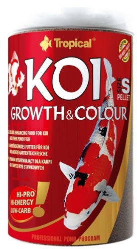 Tropical koi Growth and Colour pellet Size S, 1er Pack (1 X 5 L)
