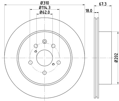HELLA PAGID Tarcza hamulcowa PAGID 8DD355112-881
