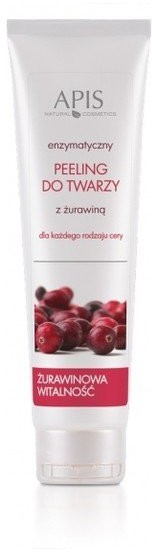 Apis Żurawinowa Witalność, peeling enzymatyczny do twarzy z żurawiną, 100 ml