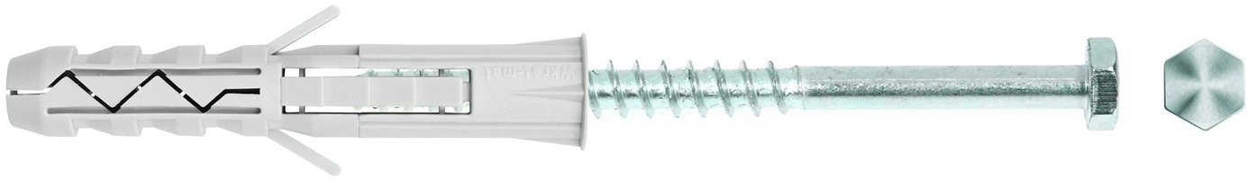 WKRĘT-MET Kołek rozporowy z łbem 6-kątnym 10 mm x 80 mm