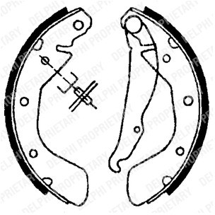 Delphi Szczki hamulcowe - komplet LS1622