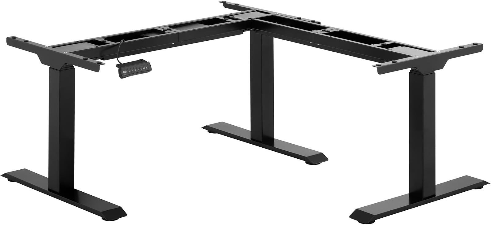 Fromm & Starck Stelaż biurka elektrycznego narożnego wysokość 58-123 cm szerokość z lewej 90-150 cm prawej 110-190 cm kąt 90° 150 kg STAR_ATFE_09