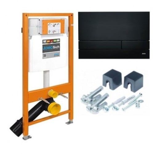 Werit Stelaż wc H=1120 + wsporniki + przycisk EXCLUSIVE 2.0 czarny mat JOMOTech 174-91102500-00 174-91102500-00