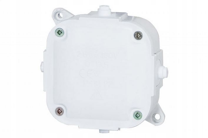 Puszka hermetyczna 85x85mm z zaciskiem, IP44