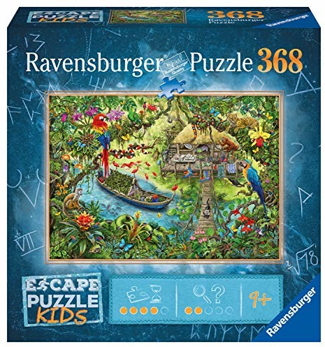 Ravensburger 12934 dżungla do pokoju ucieczki 368-częściowa puzzle dla dzieci w wieku od 9 lat 12934