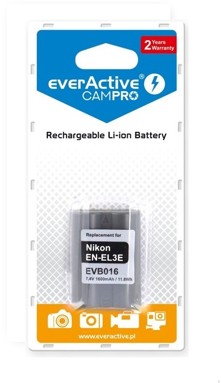 EverActive Akumulator CamPro zamiennik Nikon EN-EL3 EN-EL3E EVB016