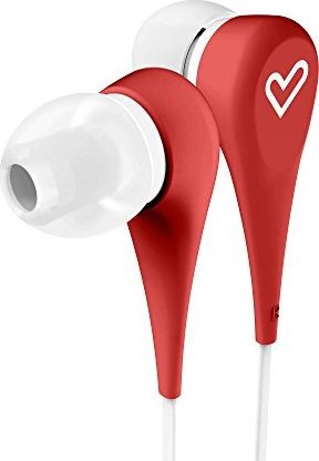 Energy Sistem Słuchawki System energetyczny Wygodne lekkie Słuchawki typu 1 mikrofon sterowanie połączeniami płaski kabel 120 cm w kolorze czerwonym Energy Earphones Style 1+ Red