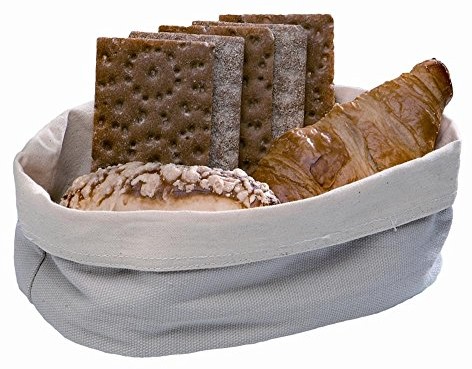APS torba na chleb ok. 20 x 15 cm, wys.: 7 cm, bawełna, Sand/biały GF193