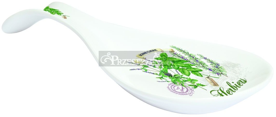 Nuova Cer Easy life r2s PODSTAWKA POD ŁYŻKI, SZTUĆCE - OCIEKACZ - ŁYŻKA HERBS ZIOŁA (821 HERB)