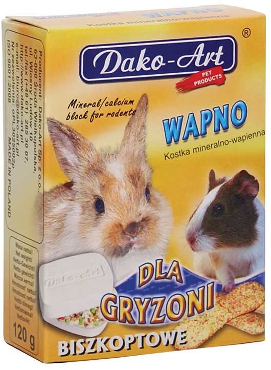 Dako-Art Wapno biszkoptowe dla gryzoni 1szt