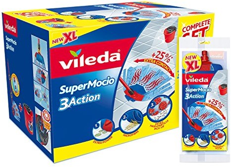 Vileda SuperMocio XL 3 Action mop i kosz zestaw 157573